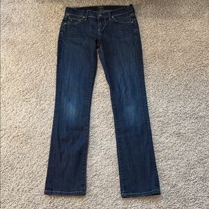 Citizens Of Humanity by Jerome Dahan Dark Blue Low Cut Straight Leg Jeans Size 4
